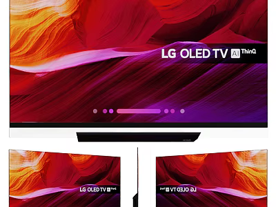 LG OLED TV ThinQ With Vibrant Color Display And Sleek Modern Design 3d model