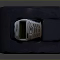 Vintage Mobile Phone On Charging Dock With Illuminated Screen And Classic Numeric Keypad