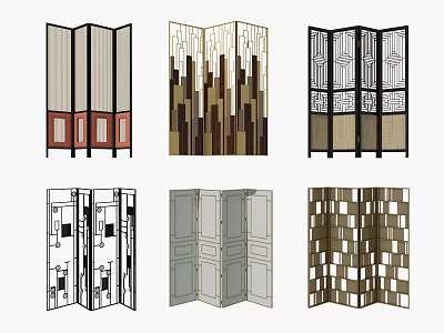 New Chinese Screen Screen Partition 3d model New Chinese Screen Screen Partition 3d model