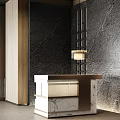 Hotel Lobby Bar Reception Desk Reception Hall Information Desk 3d model