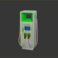 EcoCharge Electric Vehicle Charger With White Green Design Digital Display And Dual Ports