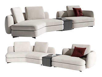 Modern Minotti Multiplayer Sofa 3d model