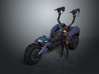 Jet Motorcycle Sci-Fi Motorcycle Concept Motorcycle Flying Car Space Flying Car Space Motorcycle 3d model