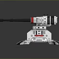 Advanced White And Red Drone Weapon Systems With Mechanical Arms And Gun Barrels