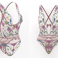 Sheer Floral Embroidered Bodysuit With V Neck Back Design And Elegant Women's Lingerie