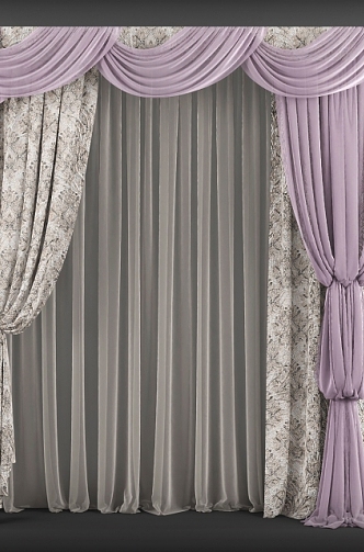 Curtains 3d model