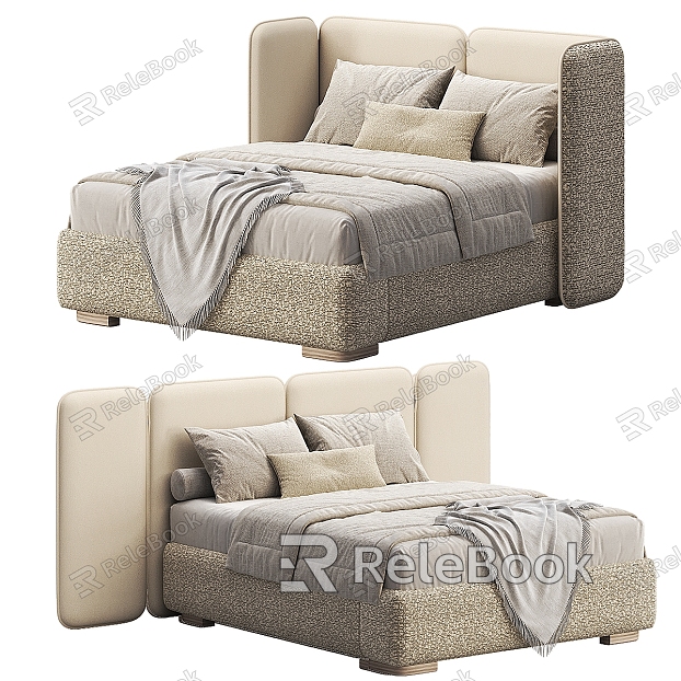 Modern Simple Double Bed model