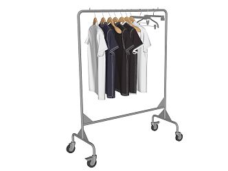 Modern Hanger Removable Drying Rack 3d model