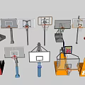 Basketball Hoops Sports Equipment Various Types Designs For Outdoor Indoor Training Use