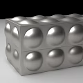 Industrial Equipment Stainless Steel Modular Structure With Circular Protrusions And Top Handle