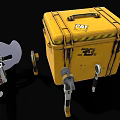 Toolbox Deep Space Tools Gadget Gun Nail 3d model