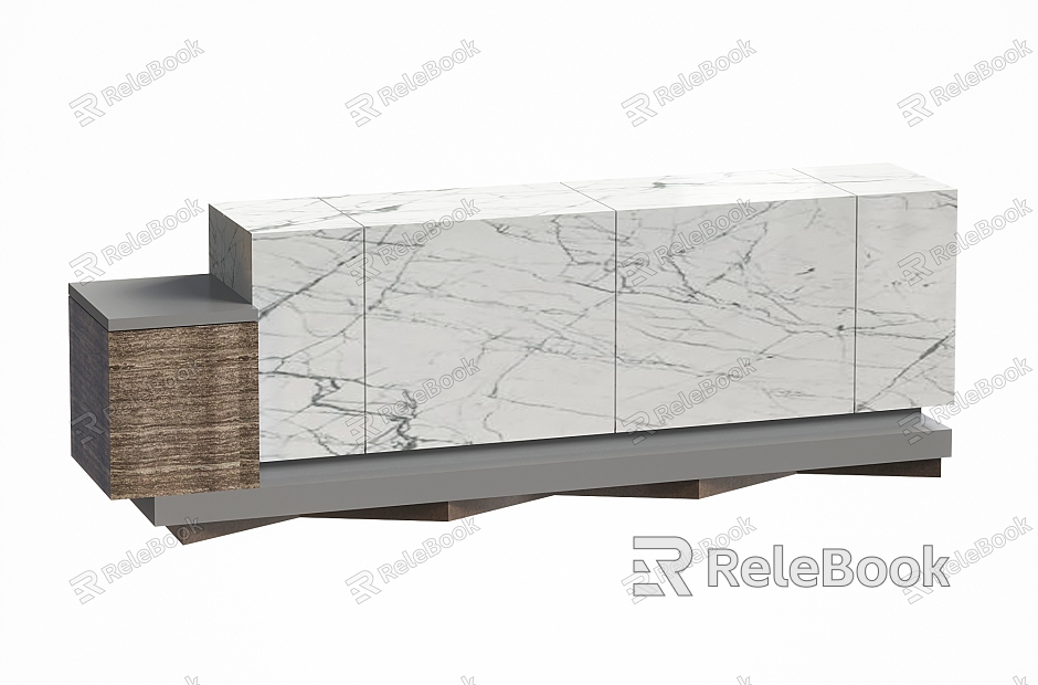 Reception Desk Front Desk Service Desk Marble Front Desk Cashier Desk model