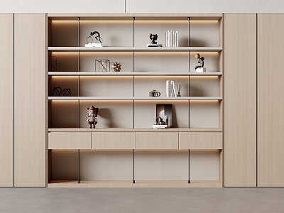 Modern bookcase model