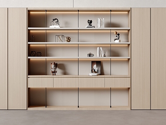 Modern bookcase 3d model