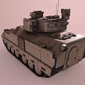 Infantry Fighting Vehicle Armored Vehicle Reconnaissance Vehicle Tank Armored Transport Vehicle Tracked Armored Vehicle Low Face Number Low Model Simple Model Game Video Level Super Realistic 3d model
