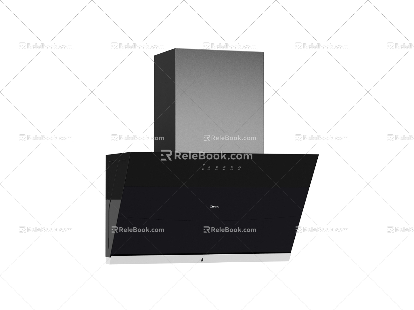 Modern range hood 3d model