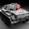 German Tank II Light Tank World War II Tank 3d model