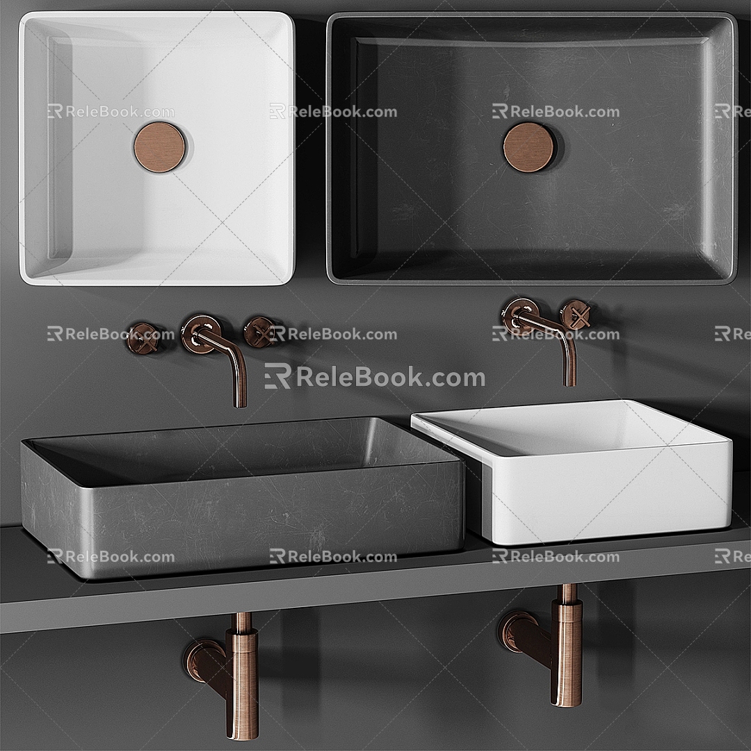 Modern basin sink 3d model