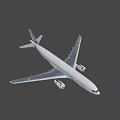 Modern White Passenger Airplane Flying With Twin Engines And Sleek Design