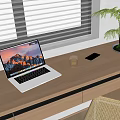 Modern Laptop 3d model