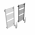 Modern Black And Stainless Steel Bathroom Towel Racks With Multiple Bars For Functional Accessory