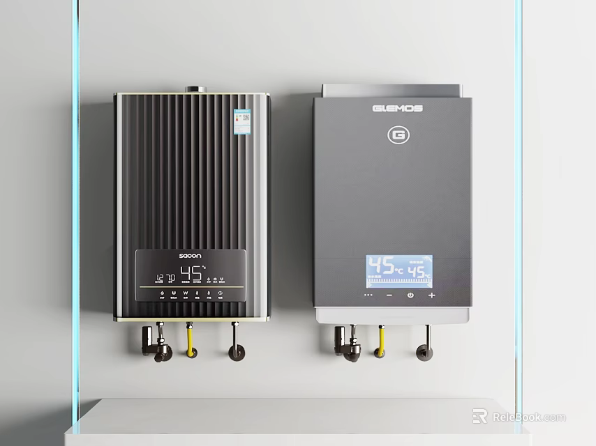 Midea Wall Mounted Electric Heating Appliance With Digital Display And Temperature Control For Home Use 3d model 