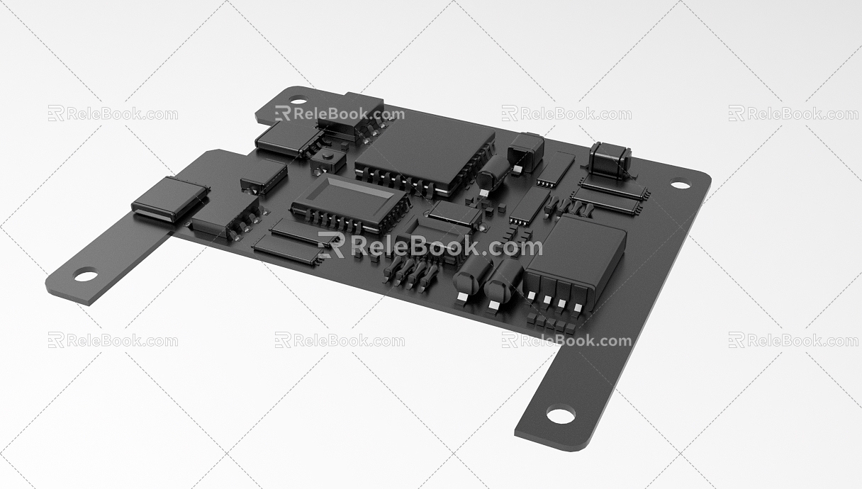 Circuit Board Modeling Industrial Control Board 1099 3d model