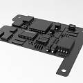 Circuit Board Modeling Industrial Control Board 1099 3d model