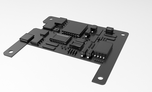 Circuit Board Modeling Industrial Control Board 1099 3d model