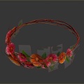 Wreath Rattan Wreath Leaves Wreath Branches Wreath Rattan Green Vine Plant Supplies 3d model