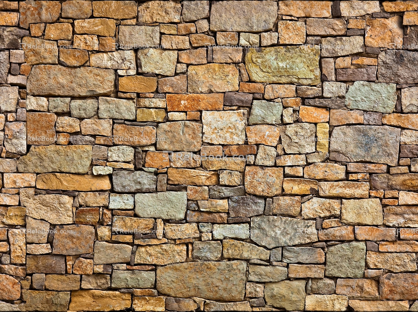 wall tile rubble material 3d model