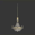 Elegant Chandelier Lighting Combination With Golden Frame Crystal Accents And Blue Details