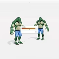 Virtual character humanoid monster 3d model