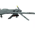 Advanced Smart Military Drone With Payload And Mission Capabilities 3d model
