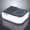 Advanced Industrial Equipment With White Black Design Black Top Cover And Blue Panel