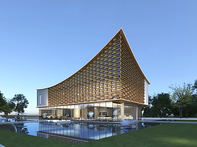 Modern Sales Office Building Sales Department 3d model