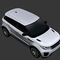 White Land Rover SUV with Modern Exterior Design and Sleek Body Features