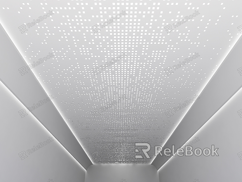 Gradient Perforated Panel Ceiling Integrated Ceiling Perforated Panel Ceiling Perforated Ceiling model