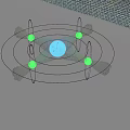Modern Artistic Hanging Decorative Ornament Set With Green Glass Tone And Decorative Ends