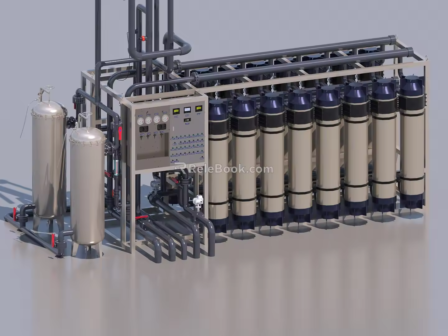 ultrafiltration device ultrafiltration membrane system filtration system 3d model