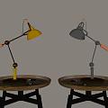 Modern Retro Table Lamp Metal Round Table 3d model