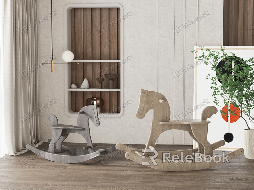 Modern Trojan Children's Rocking Chair Combination model