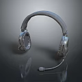 Professional Over Ear Headset With Built In Microphone And Sleek Metal Design