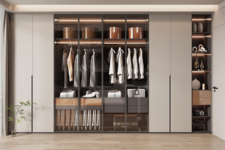 Modern Wardrobe Home Wardrobe 3d model