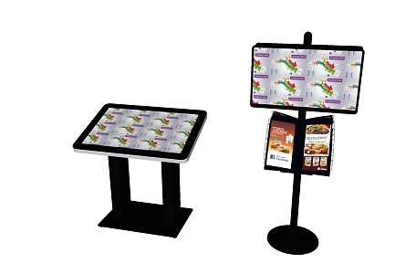 Modern all-in-one machine public space display board 3d model