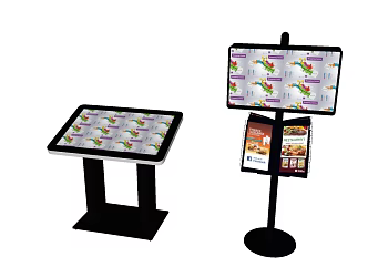 Modern all-in-one machine public space display board 3d model