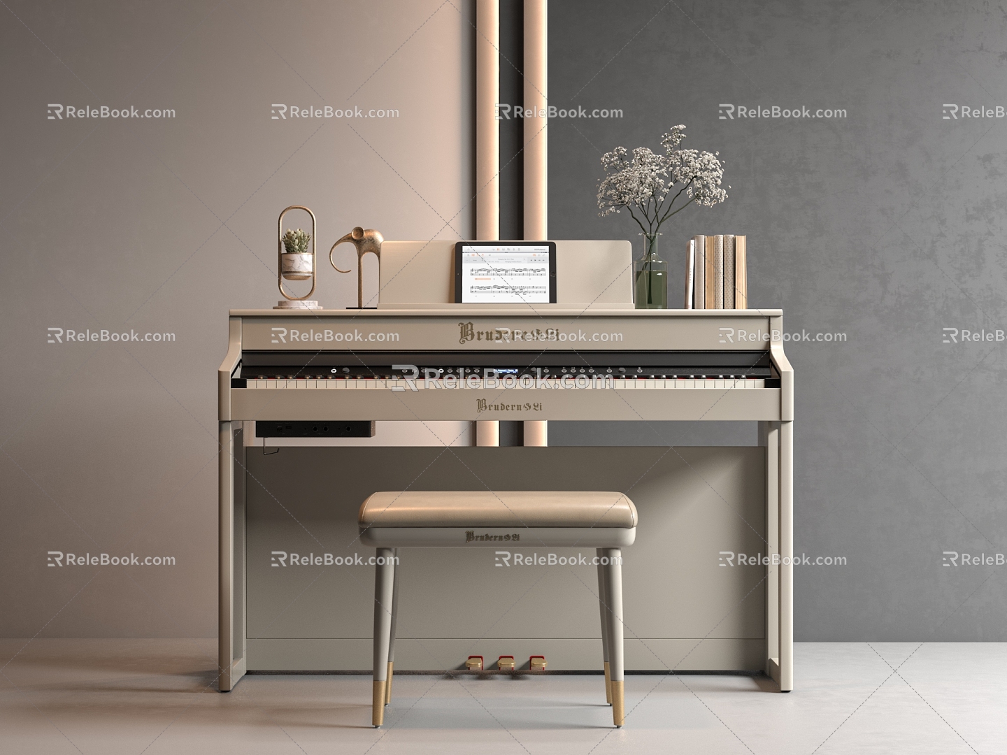 Musical Instrument Modern Piano model