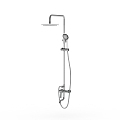 Modern shower shower with large shower 3d model