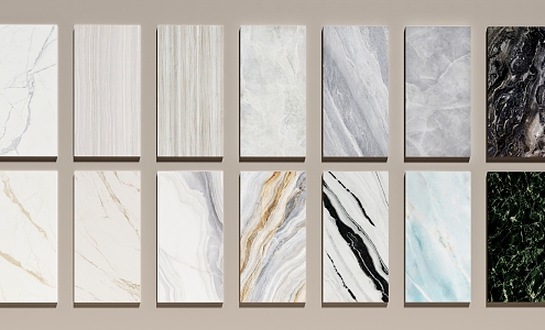 Modern Marble Texture Wall Panel Stone Wall Panel Wall Trim Panel Light Luxury Marble 3d model