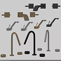 Modern Stylish Faucets With Brass Black Silver Finishes And Contemporary Designs